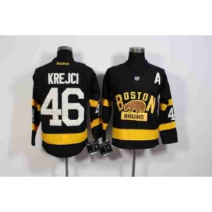 nhl jerseys boston bruins #46 krejci black[new][patch A]