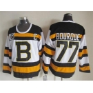 nhl jerseys boston bruins #77 bourque white [m&n 75th]