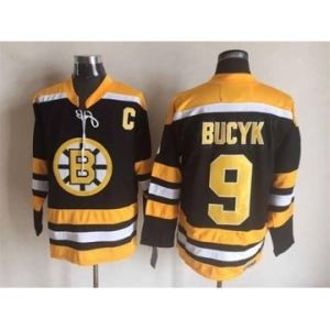 nhl jerseys boston bruins #9 bucyk black[m&n][patch C]