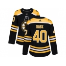 Women Adidas Boston Bruins #40 Tuukka Rask Black Home Authentic Stitched NHL Jersey