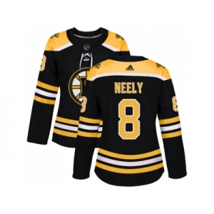 Women Adidas Boston Bruins #8 Cam Neely Black Home Authentic Stitched NHL Jersey