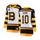 Women's Boston Bruins #10 Anders Bjork White Winter Classic Fanatics Branded Breakaway 2019 Stanley Cup Final Bound Hockey Jersey