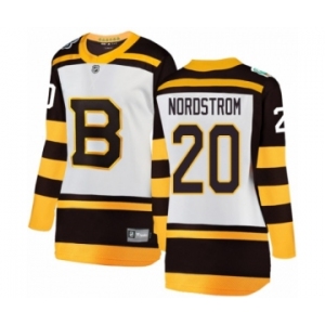 Women's Boston Bruins #20 Joakim Nordstrom White 2019 Winter Classic Fanatics Branded Breakaway NHL Jersey