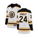 Women's Boston Bruins #24 Terry O'Reilly Authentic White Away Fanatics Branded Breakaway Hockey Jersey