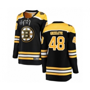 Women's Boston Bruins #48 Matt Grzelcyk Authentic Black Home Fanatics Branded Breakaway 2019 Stanley Cup Final Bound Hockey Jersey