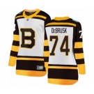 Women's Boston Bruins #74 Jake DeBrusk White 2019 Winter Classic Fanatics Branded Breakaway NHL Jersey