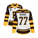 Women's Boston Bruins #77 Ray Bourque Authentic White Winter Classic 2019 Stanley Cup Final Bound Hockey Jersey