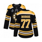 Women's Boston Bruins #77 Ray Bourque Premier Black Home 2019 Stanley Cup Final Bound Hockey Jersey