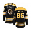 Women's Boston Bruins #86 Kevan Miller Authentic Black Home Fanatics Branded Breakaway 2019 Stanley Cup Final Bound Hockey Jersey