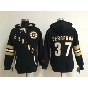 women nhl jerseys boston bruins #37 bergeron black[pullover hooded sweatshirt]