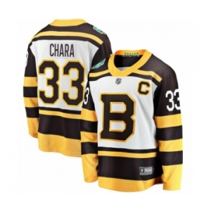 Youth Boston Bruins #33 Zdeno Chara White 2019 Winter Classic Fanatics Branded Breakaway NHL Jersey