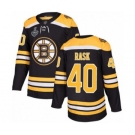 Youth Boston Bruins #40 Tuukka Rask Premier Black Home 2019 Stanley Cup Final Bound Hockey Jersey