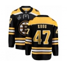 Youth Boston Bruins #47 Torey Krug Authentic Black Home Fanatics Branded Breakaway 2019 Stanley Cup Final Bound Hockey Jersey