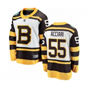 Youth Boston Bruins #55 Noel Acciari White 2019 Winter Classic Fanatics Branded Breakaway NHL Jersey