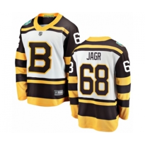 Youth Boston Bruins #68 Jaromir Jagr White 2019 Winter Classic Fanatics Branded Breakaway NHL Jersey