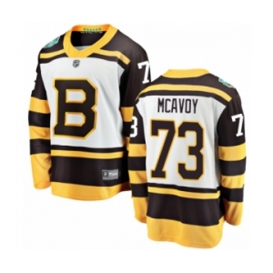 Youth Boston Bruins #73 Charlie McAvoy White 2019 Winter Classic Fanatics Branded Breakaway NHL Jersey