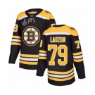 Youth Boston Bruins #79 Jeremy Lauzon Premier Black Home 2019 Stanley Cup Final Bound Hockey Jersey