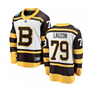 Youth Boston Bruins #79 Jeremy Lauzon White 2019 Winter Classic Fanatics Branded Breakaway NHL Jersey