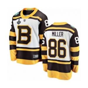 Youth Boston Bruins #86 Kevan Miller White Winter Classic Fanatics Branded Breakaway 2019 Stanley Cup Final Bound Hockey Jersey