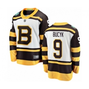 Youth Boston Bruins #9 Johnny Bucyk White 2019 Winter Classic Fanatics Branded Breakaway NHL Jersey