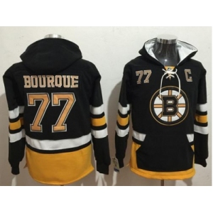 Boston Bruins #77 Ray Bourque Black Name & Number Pullover NHL Hoodie