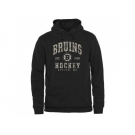 Men's Boston Bruins Black Camo Stack Pullover Hoodie