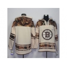 Men's Boston Bruins Blank Cream Camo Stitched NHL Jersey