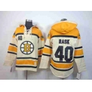 nhl jerseys boston bruins #40 rask yellow-cream[pullover hooded sweatshirt] [patch A]