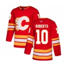 Calgary Flames #10 Gary Roberts Authentic Red Alternate Hockey Jersey