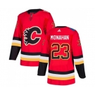 Calgary Flames #23 Sean Monahan Authentic Red Drift Fashion Hockey Jersey