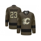 Calgary Flames #23 Sean Monahan Green Salute to Service Stitched NHL Jersey