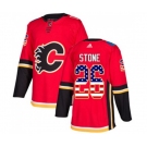 Calgary Flames #26 Michael Stone Authentic Red USA Flag Fashion Hockey Jersey
