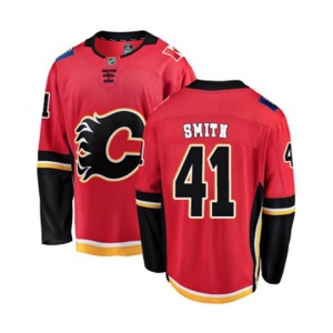 Calgary Flames #41 Mike Smith Fanatics Branded Red Home Breakaway Hockey Jersey