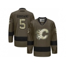 Calgary Flames #5 Mark Giordano Green Salute to Service Stitched NHL Jersey