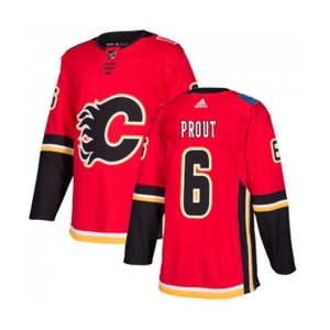 Calgary Flames #6 Dalton Prout Authentic Red Home Hockey Jersey