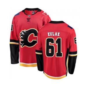 Calgary Flames #61 Brett Kulak Fanatics Branded Red Home Breakaway Hockey Jersey