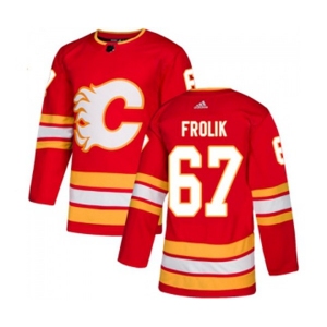 Calgary Flames #67 Michael Frolik Authentic Red Alternate Hockey Jersey