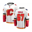 Calgary Flames #67 Michael Frolik Fanatics Branded White Away Breakaway Hockey Jersey