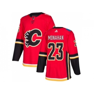 Men Adidas Calgary Flames #23 Sean Monahan Red Home Authentic Stitched NHL Jersey