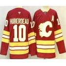 Men's Calgary Flames #10 Jonathan Huberdeau Red Authentic Jersey