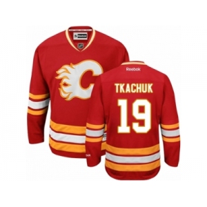 Men's Reebok Calgary Flames #19 Matthew Tkachuk Authentic Red Third NHL Jersey