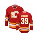 Men's Reebok Calgary Flames #39 Alex Chiasson Authentic Red Third NHL Jersey