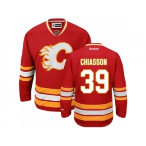 Men's Reebok Calgary Flames #39 Alex Chiasson Authentic Red Third NHL Jersey