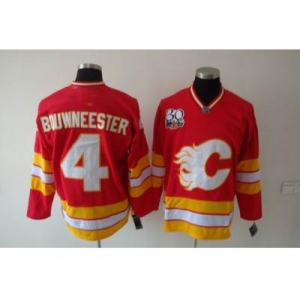 nhl calgary flames #4 bouwmeester red[30th]