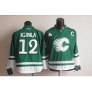 nhl jerseys calgary flames #12 iginla green