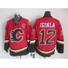 nhl jerseys calgary flames #12 jarome iginla red red [throwback]