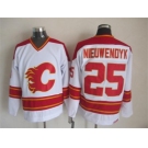 nhl jerseys calgary flames #25 joe nieuwendyk white [throwback ccm]