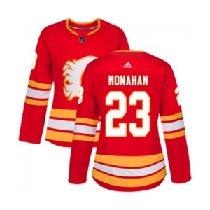 Women Calgary Flames #23 Sean Monahan Authentic Red Alternate Hockey Jersey