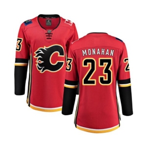 Women Calgary Flames #23 Sean Monahan Fanatics Branded Red Home Breakaway Hockey Jersey