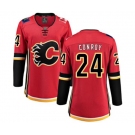 Women Calgary Flames #24 Craig Conroy Fanatics Branded Red Home Breakaway Hockey Jersey